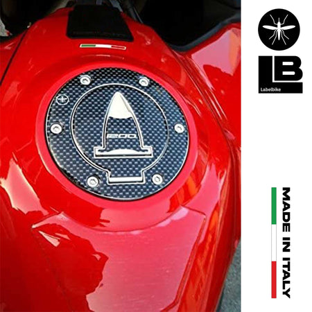Tappo Serbatoio ADESIVI 3D PROTEZIONE per MOTO DUCATI MULTISTRADA 1200 Carbon