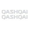 2 ADESIVI/STICKERS in Resina 3D SCRITTA QASHQAI compatibile per AUTO SUV NISSAN