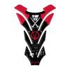 IMPERDIBILE PARASERBATOIO V PER VENDETTA ADESIVI per SERBATOIO MOTO in RESINA 3D