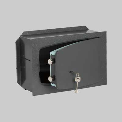 Cassaforte Con Chiave 1 Stella Art. 8A010 Cisa Mm 420X195X300H, 2 Cat. Orizz. - 1 Ripiano - Cisa