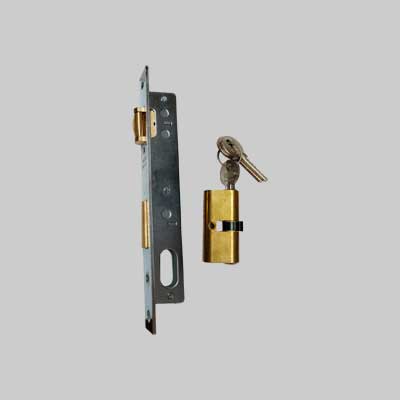 Serratura Ad Infilare Per Montanti Rullo/Catenaccio Art. 752 Iseo E15 - Frontale 20 Mm - Iseo