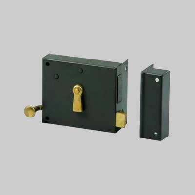 Serratura Portoncino Da Applicare Art. 175 Orizzontale Bonaiti E60 Dx - Scatola 120 Mm - 2 Pezzi- Bonaiti