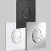 Placca Di Comando Skate Air Doppio Tasto Cromosatinata Grohe