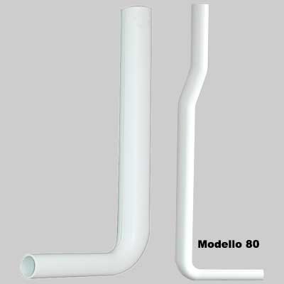 Tubo Di Scarico Per Cassetta A Zaino Mm 350X245 Ø 50X40 Cr