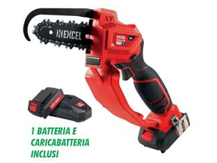 Elettrosega Potatura A Batteria Litio 18V Barra Cm.15 Only1 Excel Only1