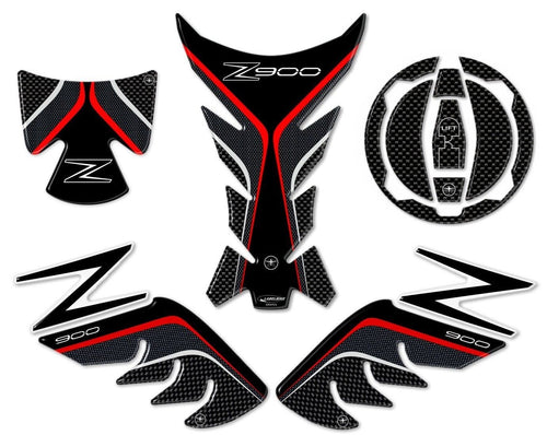 KIT ADESIVI PROTEZIONI in resina 3D compatibili per moto Z900 KAWASAKI carbon