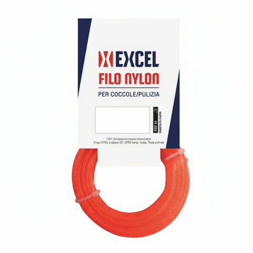 Filo Per Decespugliatore In Nylon Tondo Arancio- - Ø Mm.3,5 In Matassa Mt.50 - 2 Blister Excel