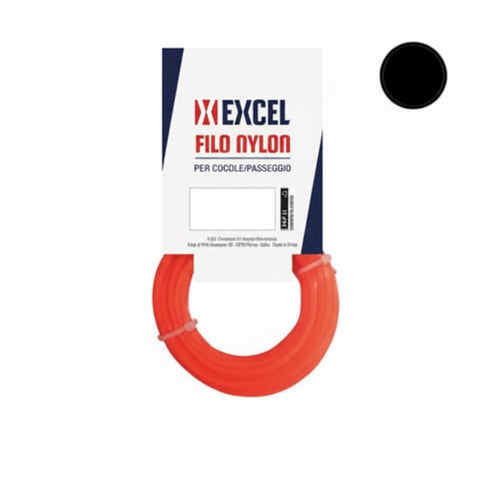 Filo Per Decespugliatore In Nylon Tondo Arancio Ø Mm.4 In Matassa Mt.100 Excel