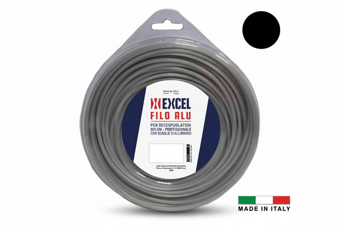 Filo Per Decespugliatore In Nylon Tondo Alu Ø Mm.2,4 In Matassa Da Mt.87 Excel
