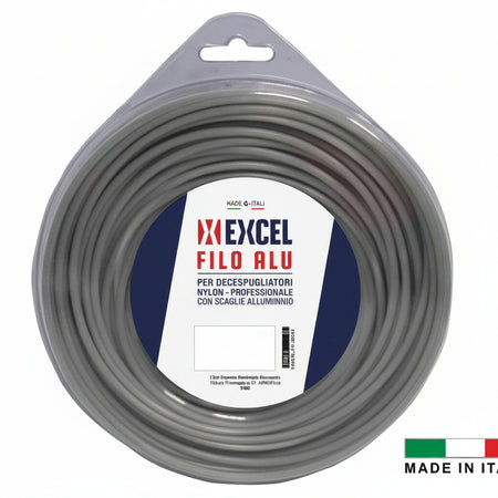 Filo Per Decespugliatore In Nylon Tondo Alu Ø Mm.3 In Matassa Da Mt.15 Excel