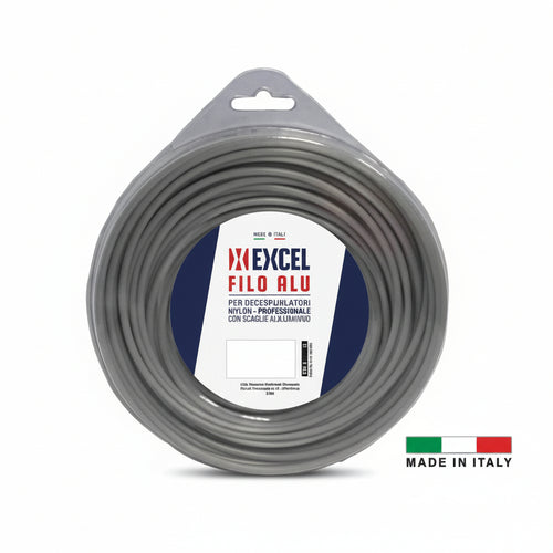 Filo Per Decespugliatore In Nylon Tondo Alu Ø Mm.3,3 In Matassa Da Mt.12 Excel