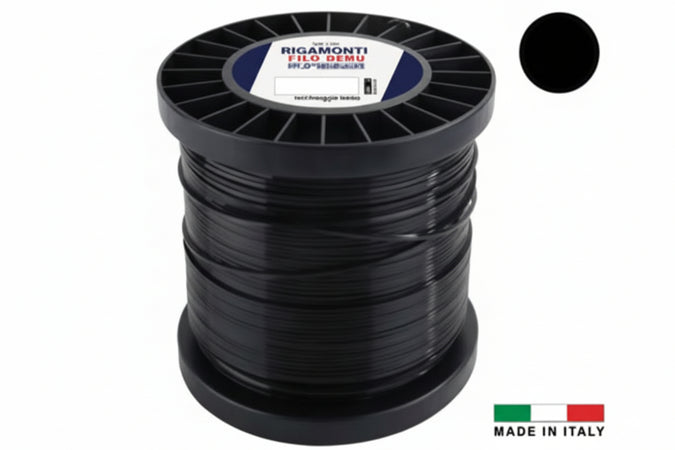 Filo Per Decespugliatore In Nylon Tondo Pro Nero Ø Mm.2,4 In Matassa Da Mt.349 Excel