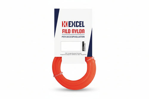 Filo Per Decespugliatore In Nylon Quadro Arancio- - Mm.3 In Matassa Da Mt.15 - 5 Blister Excel