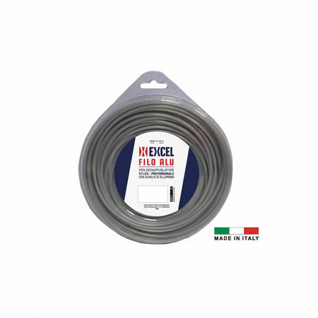 Filo Per Decespugliatore In Nylon Quadro Alu Ø Mm.3 In Matassa Da Mt.15 Excel