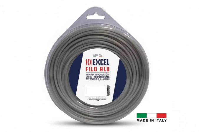 Filo Per Decespugliatore In Nylon Quadro Alu Ø Mm.3,3 In Matassa Da Mt.12 Excel