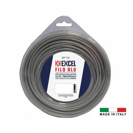 Filo Per Decespugliatore In Nylon Quadro Alu Ø Mm.4 In Matassa Da Mt.30 Excel