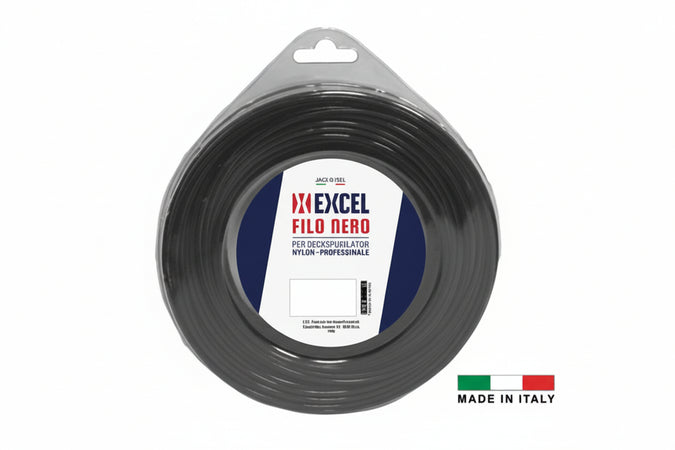 Filo Per Decespugliatore In Nylon Quadro Nero Ø Mm.3,3 In Matassa Da Mt.12 Excel