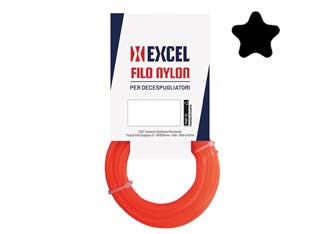 Filo Per Decespugliatore In Nylon Pentagono Arancio- - Ø Mm. 3 In Matassa Da Mt.50 - 2 Blister Excel