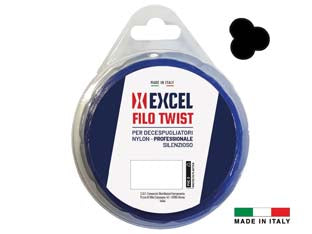 Filo Per Decespugliatore In Nylon Silenziato Ritorto Blu Ø Mm.3 In Matassa Da Mt.50 Excel