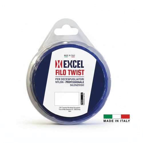 Filo Per Decespugliatore In Nylon Silenziato Ritorto Blu Ø Mm.3 In Matassa Da Mt.50 Excel