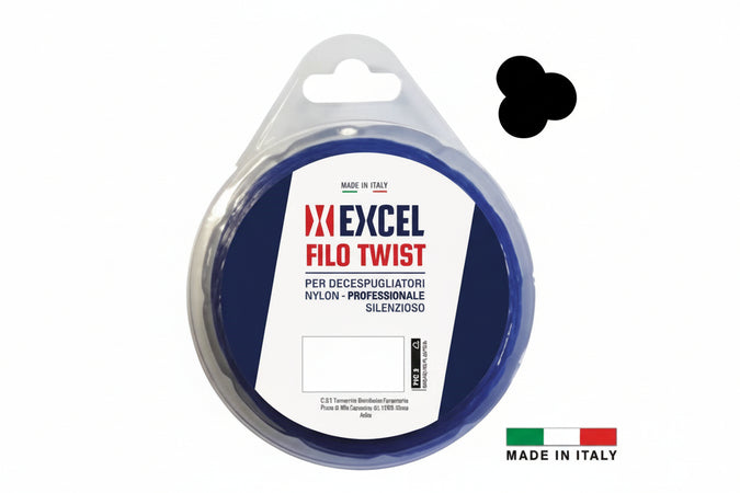 Filo Per Decespugliatore In Nylon Silenziato Ritorto Blu Ø Mm.3,3 In Matassa Da Mt.40 Excel