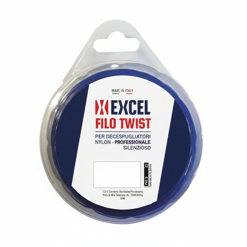 Filo Per Decespugliatore In Nylon Silenziato Ritorto Blu Ø Mm.4 In Matassa Da Mt.30 Excel