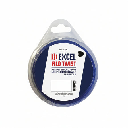 Filo Per Decespugliatore In Nylon Silenziato Ritorto Blu Ø Mm.4 In Matassa Da Mt.30 Excel