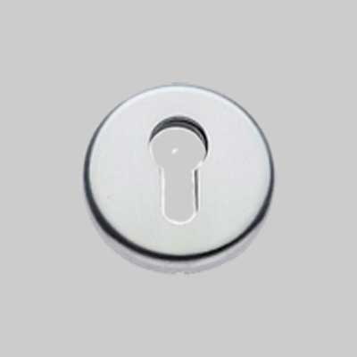 Bocchetta Tonda Foro Yale Cromo Satinato - 2 Pezzi