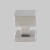 Pomolo Fisso Inox 'Quadro' 50X50X23 Mm - Col. Inox Satinato - 2 Pezzi- Fimet Maniglie