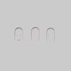 Bocchetta Ovale Inox H 6 Mm - Per Foro Chiave - Fimet Maniglie