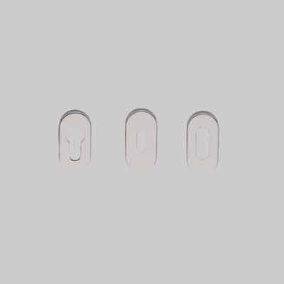 Bocchetta Ovale Inox H 6 Mm - Per Foro Chiave - Fimet Maniglie