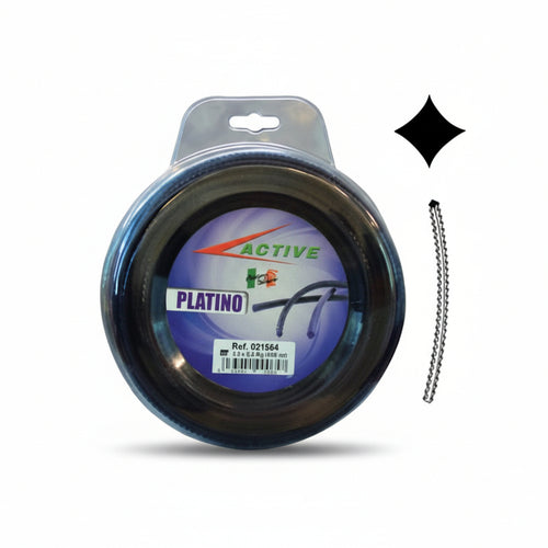 Filo Nylon Platino Seghettato Viola Per Decespugliatori- - Ø Mm.2,7 - Blister Mt.15 - 1 Blister Active