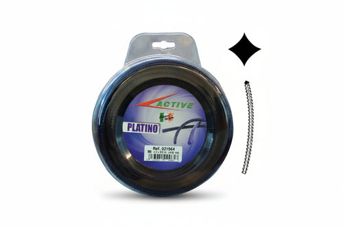 Filo Nylon Platino Seghettato Viola Per Decespugliatori- - Ø Mm.2,7 - Blister Mt.50 - 1 Blister Active