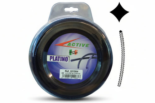 Filo Nylon Platino Seghettato Viola Per Decespugliatori- - Ø Mm.3,3 - Blister Mt.50 - 1 Blister Active