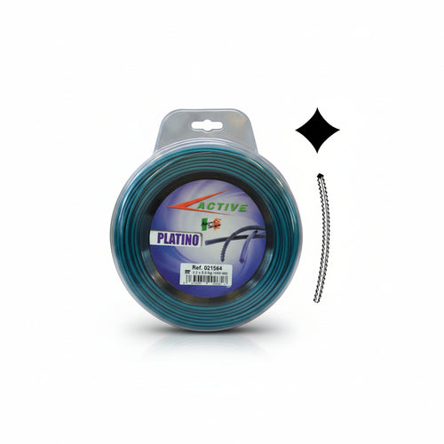 Filo Nylon Platino Seghettato Viola Per Decespugliatori- - Ø Mm.4 - Blister Mt.30 - 1 Blister Active