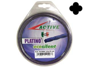 Filo Nylon Platino Ecosilent Elicoidale Viola Per Decespugliatori- - Ø Mm.3,3 - Blister Mt.15 - 1 Blister Active