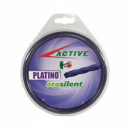 Filo Nylon Platino Ecosilent Elicoidale Viola Per Decespugliatori- - Ø Mm.3,3 - Blister Mt.15 - 1 Blister Active