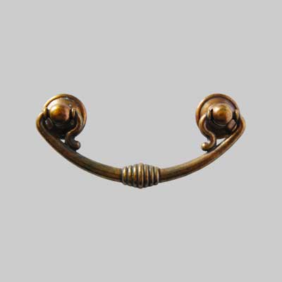 Maniglia Per Mobili '5042' Interasse 96 Mm - Patinato Antico - Giusti