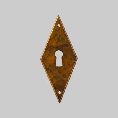 Bocchetta Per Mobili '8044/8039' Verticale 28X55 Mm - Patinato Antico - Giusti