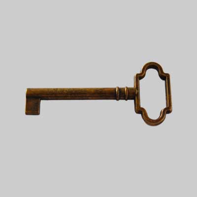 Chiave Per Mobili '7010' 31X67 Mm - Patinato Antico - Giusti