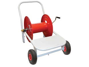 Avvolgitubo Alta Pressione Carrellto Ruote Pneumatiche Con Portapompe Capacitãe Mt.200 Di Tubo Ãe¸ Esterno Mm.10