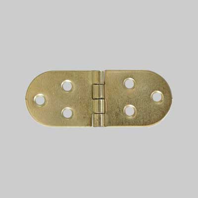 Cerniera A Biscotto 80X30 Mm Senza Fermo - Ottonata - 50 Pezzi