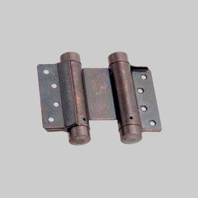 Cerniera A Molla Doppia Azione 75 Mm - Bronzata - 2 Pezzi