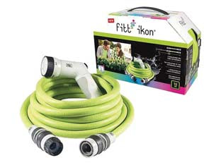 Tubo Estensibile Ikon Con Raccordi E Lancia- - Mt.12-13/25 - Lime - 1 Rotolo Fitt