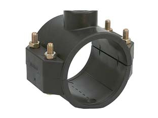 Presa A Staffa In Polipropilene Con 4 Bulloni- - Ø Mm.63X F 1 - 5 Pezzi