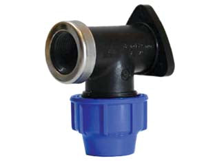 Raccordo A Compressione Gomito Terminale A Muro 90 ° Pn16- - Ee ¸ Mm.25X1/2 - 5 Pezzi