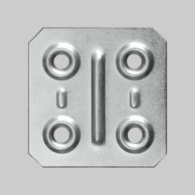 Piastrina Piana 4X4 Cm - 200 Pezzi