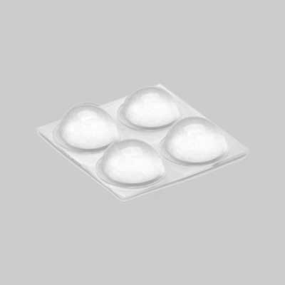 Paracolpi 'Mezzaluna' Ø 24X8 Mm - Blister 4 Pezzi - 12 Confezioni