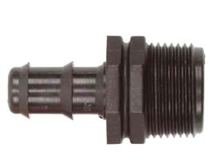 Raccordo Portagomma Con Filetto In Polipropilene- - Ø Mm.25X M 1 - 20 Pezzi