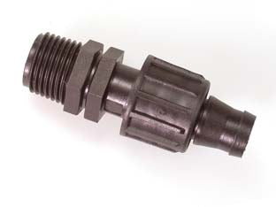 Deviazione Per Tape Con Filetto Maschio In Polipropilene- - Ø Mm.16Xm 3/4 - 100 Pezzi